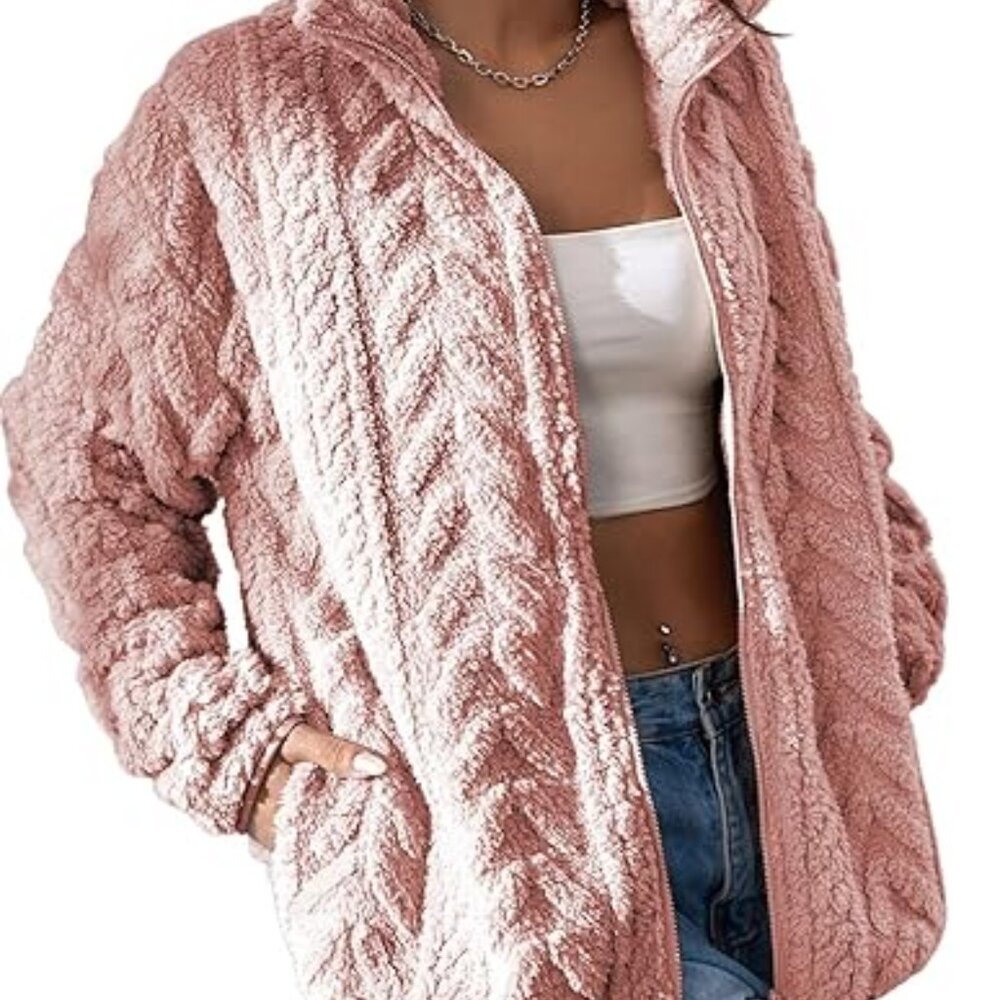 Dokotoo Women's Winter Fleece Pocket Jacket
